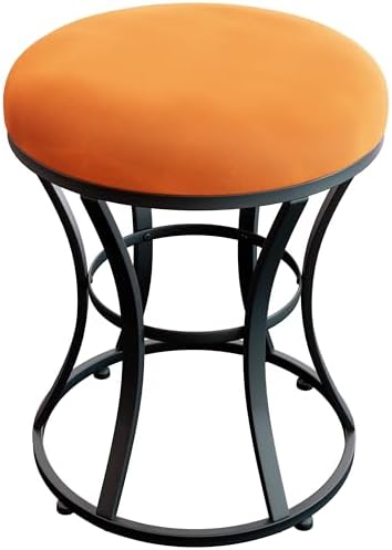Vanity Chair, Small Velvet Vanity Stool & Ottoman Bench for Bathroom, Dorm by ELLENSAMQI