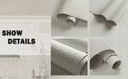 Dimoon 394''x23.6'' Cream Skin Peel and Stick Wallpaper Contact Paper Modern - Image 9
