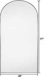 Floor Mirror, Oversized Full Length Mirror, Arched Mirror, Large Standing Mirror - Image 2