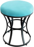 Vanity Chair, Small Velvet Vanity Stool & Ottoman Bench for Bathroom, Dorm by ELLENSAMQI