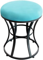 Vanity Chair, Small Velvet Vanity Stool & Ottoman Bench for Bathroom, Dorm by ELLENSAMQI