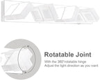 Ralbay Modern Led Chrome Bathroom Vanity Lights 5 Color Temperature Dimmable - Image 4