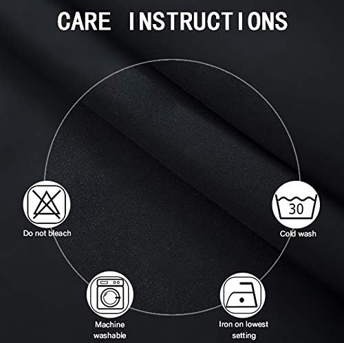 LEMOMO Blackout Curtains 52 x 84 inches Long Black Curtains Set of 2 Panels - Image 4