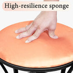 Vanity Chair, Small Velvet Vanity Stool & Ottoman Bench for Bathroom, Dorm - Image 5