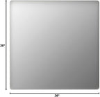 LOAAO 36x36 Inch White Metal Framed Bathroom Mirror - Image 9