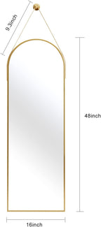 OGCAU 48'' x 16'' Full Length Mirror Wall-Mounted, Full Body Hanging Mirror - Image 5