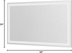 LOAAO 40X24 LED Bathroom Mirror - Image 9