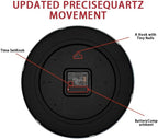 HZDHCLH Wall Clock Red, Silent Wall Clocks Battery Operated 12 Inch Modern Non - Image 4