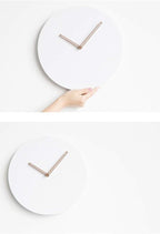 Wooden Modern Wall Clock, Minimalistic and Stylish, Walnut Hands, Silent Quartz - Image 4