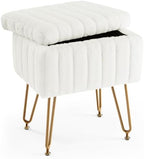 DUMOS Vanity Stool Chair, Ottoman with Storage for Living Room, Bedroom by DumosLifestyle