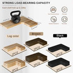 Floating Corner Shelves, Wall Shelf Set of 3, Shelves - Image 8