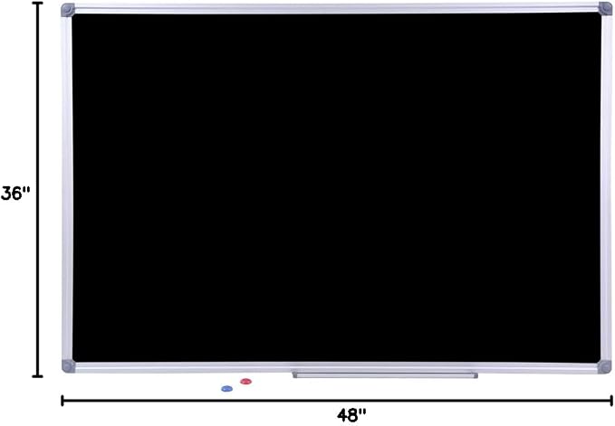 2 Pack Durable 48x36 Inch Large Magnetic Black Chalkboard – Wall-Mounted - Image 8