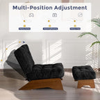 MAXYOYO Accent Chair with Ottoman, Lounge Chair with Adjustable Backrest - Image 6