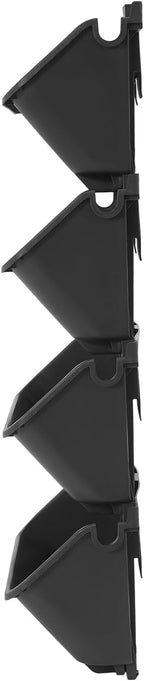 24 Pots Wall Mounted Planter, Plastic Wall Vertical Planter, - Image 3