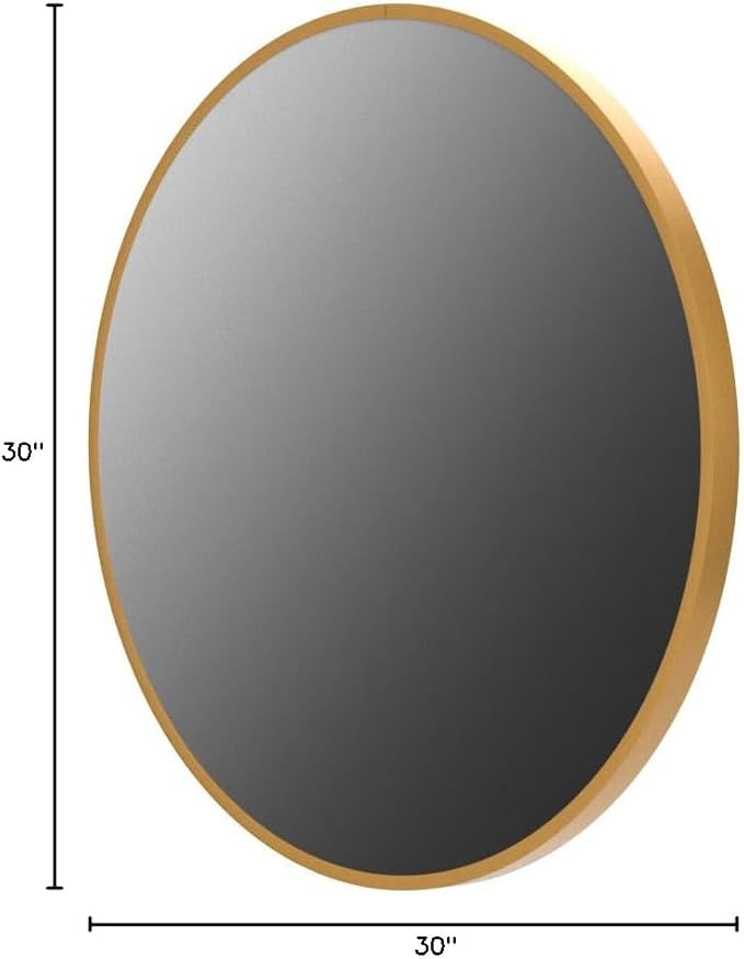 HARRITPURE Round Mirror 30 Gold Wall Mounted Circle Mirrors Vanity Mirror - Image 10