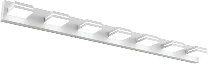 SineRise LED Modern Bathroom Vanity Light Fixtures, Matte White Modern Acrylic by SINERISELIGHTING