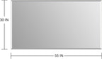 Ruomeng Frameless Mirror for Wall, 55x30 Inch Bathroom Vanity Mirror Farmhouse - Image 4