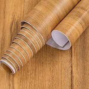 15.7" ×786" Wood Grain Wallpaper Peel and Stick Vinyl Film Self Adhesive Decor - Image 6
