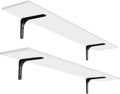 DINZI LVJ Long Wall Shelves, 47.3Inch Wall Mounted Shelves Set of 2, Extra by DINZILVJ