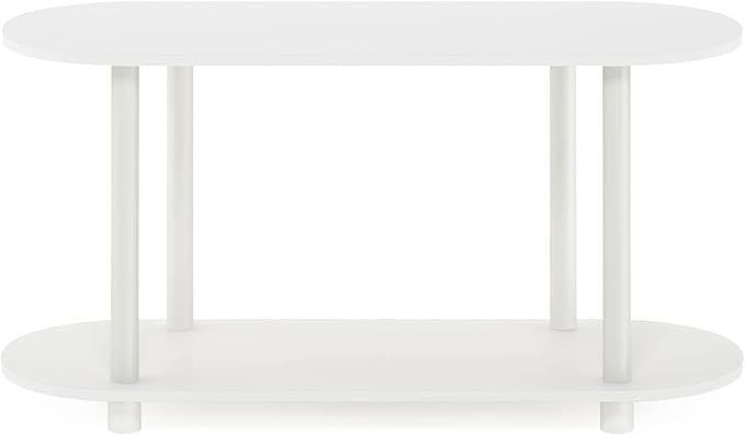 Furinno Turn-N-Tube No Tools Modern Oval Side Table - Image 6