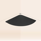 Small Floating Corner Shelves Metal Corner Wall Mounted Shelf Curved Corner - Image 6