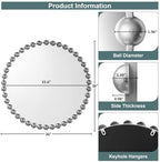 Madison Park Round Mirror, Metal Frame Circle Mirror 27 inch, Wall Art Decor - Image 7