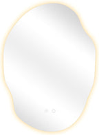 LED Bathroom Mirror with Lights, 25x35 in Asymmetrical Led Bathroom Mirror - Image 8