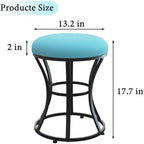 Vanity Chair, Small Velvet Vanity Stool & Ottoman Bench for Bathroom, Dorm - Image 3