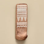 IndianShelf 10 LB- 6 Pieces Decorative Wood Adhesive Wall Hooks–Boho Peel and by IndianShelf