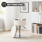Adjustable Vanity Stool with Storage Swivel Vanity Chair Makeup - Image 6