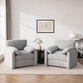 Howjoe Accent Chair for Living Room, Oversized Reading Armchair, LightGray by Unknown