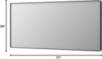LOAAO 77X36 Inch Black Metal Framed Bathroom Mirror - Image 9