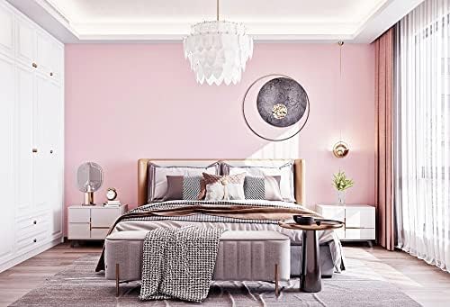 Dimoon 110''x17.7'' Pink Peel and Stick Wallpaper Contact Paper Modern Self - Image 5