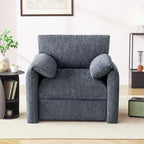Howjoe 2 Pack Accent Chair for Living Room, Oversized Armchair, Blue - Image 3