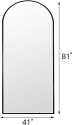 Rowjut Floor Full Length Mirror, Arched Mirrors Full Length 81"x41" - Image 3