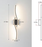 Daunton Modern Hardwired Wall Sconce Set of 2, LED Black Wall Light - Image 9