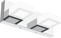 Ralbay Modern LED Vanity Light 2 Light Acrylic Stainless Steel by RalbayLighting