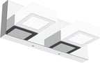 Ralbay Modern LED Vanity Light 2 Light Acrylic Stainless Steel by RalbayLighting
