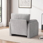 Howjoe Accent Chair for Living Room, Oversized Reading Armchair, LightGray - Image 6