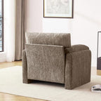 Howjoe 2 Pack Accent Chair for Living Room, Oversized Armchair, Brown - Image 6