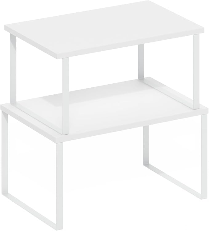 Furinno RAVEL Kitchen Countertop Organizer Set of 2, Nesting Counter Shelves - Image 7