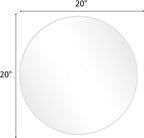 BEAUTYPEAK 20 Inch Round Mirror, Metal Frame Circle Mirror, Wall Mounted - Image 9