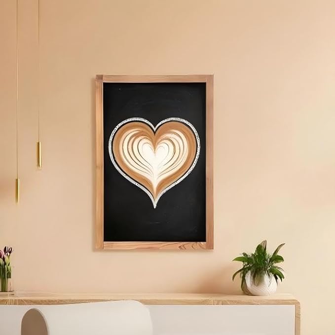 Magnetic Chalkboard for Wall Rustic Wood Framed Decorative Blackboard Sign - Image 7