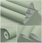 Dimoon 787''x17.7'' Green Peel and Stick Wallpaper Contact Paper Modern Self - Image 3
