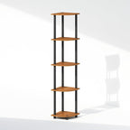 Furinno Turn-N-Tube Storage Shelves, 5-Tier Book Shelf, Corner Shelf, Toolless - Image 5