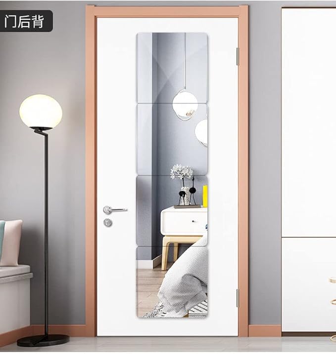 JEOYOO Wall Mirror Full Length, on Door Mirrors, Cheap Mirror Acrylic, - Image 4