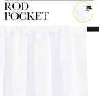 NICETOWN 2 Panels Blackout Curtains, Rod Pocket Thermal Insulated Drapes - Image 2