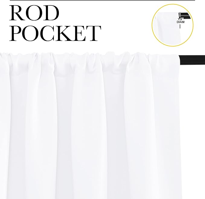 NICETOWN 2 Panels Blackout Curtains, Rod Pocket Thermal Insulated Drapes - Image 2