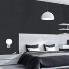17"x120" Black Wallpaper Peel and Stick Contact Paper, Matte Black Wallpapers - Image 5