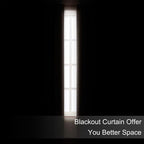 LEMOMO Blackout Curtains 66 x 84 inch/Brown Curtains Set of 2 Panels/Thermal - Image 3
